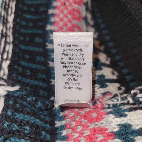 Athleta Fair Isle Long Sleeve Cashmere Blend Sweater Dress S - Picture 14 of 14